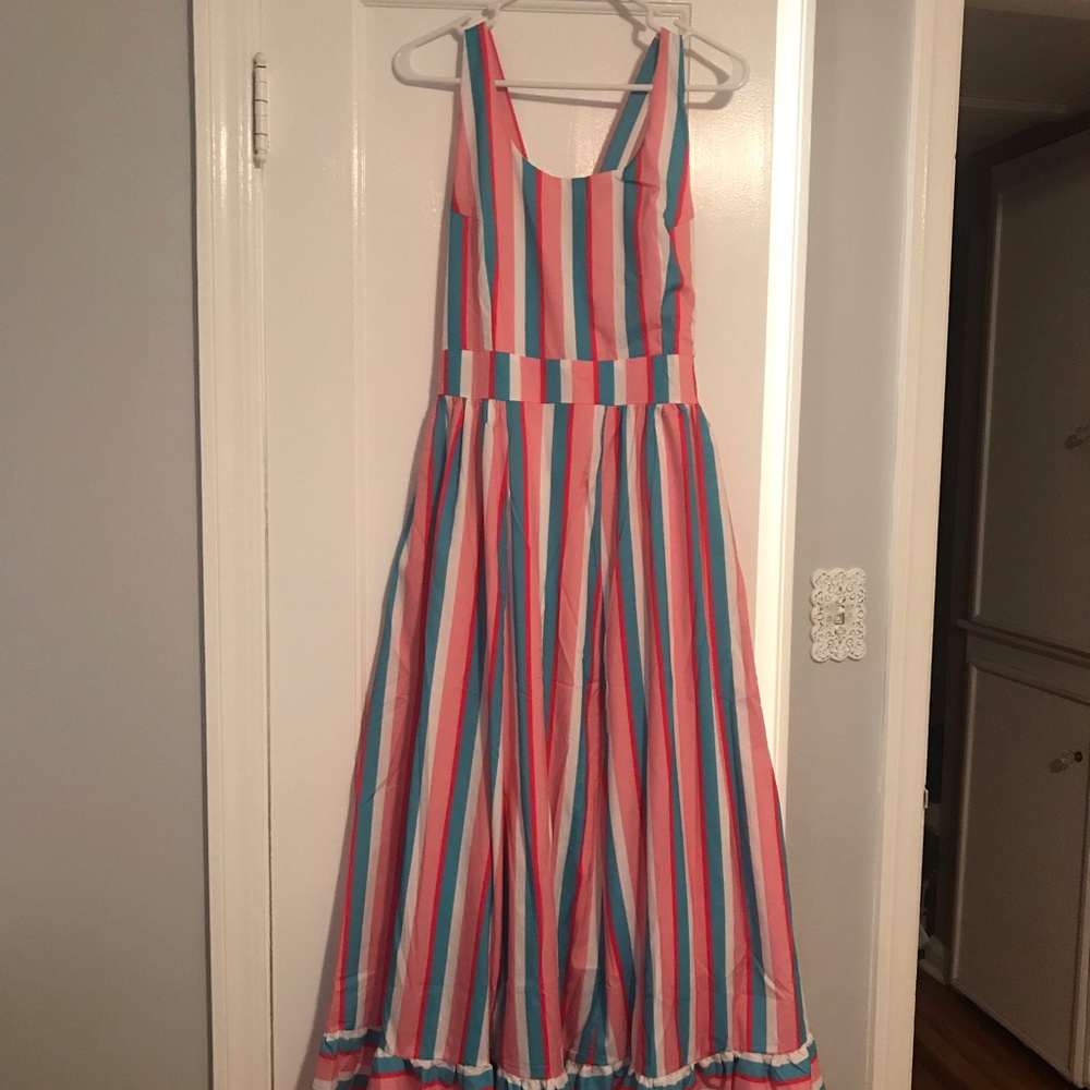 Striped maxi dress
